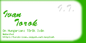 ivan torok business card